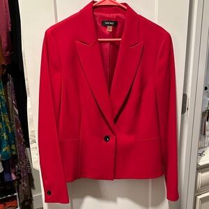 NWOT Nine West Vibrant Red Women's Blazer